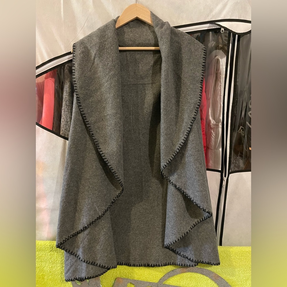 Wool poncho